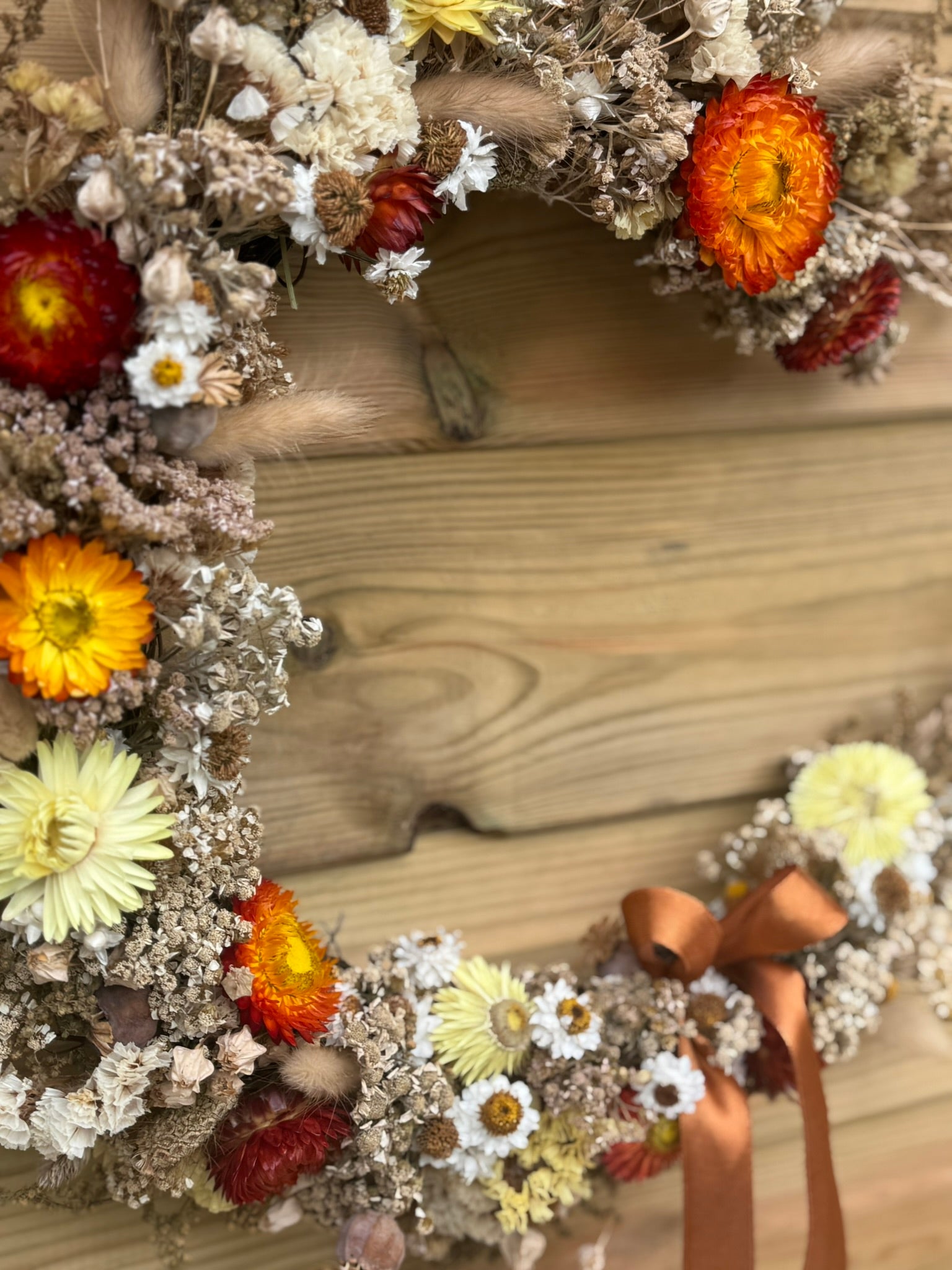 Crescent moon wreath