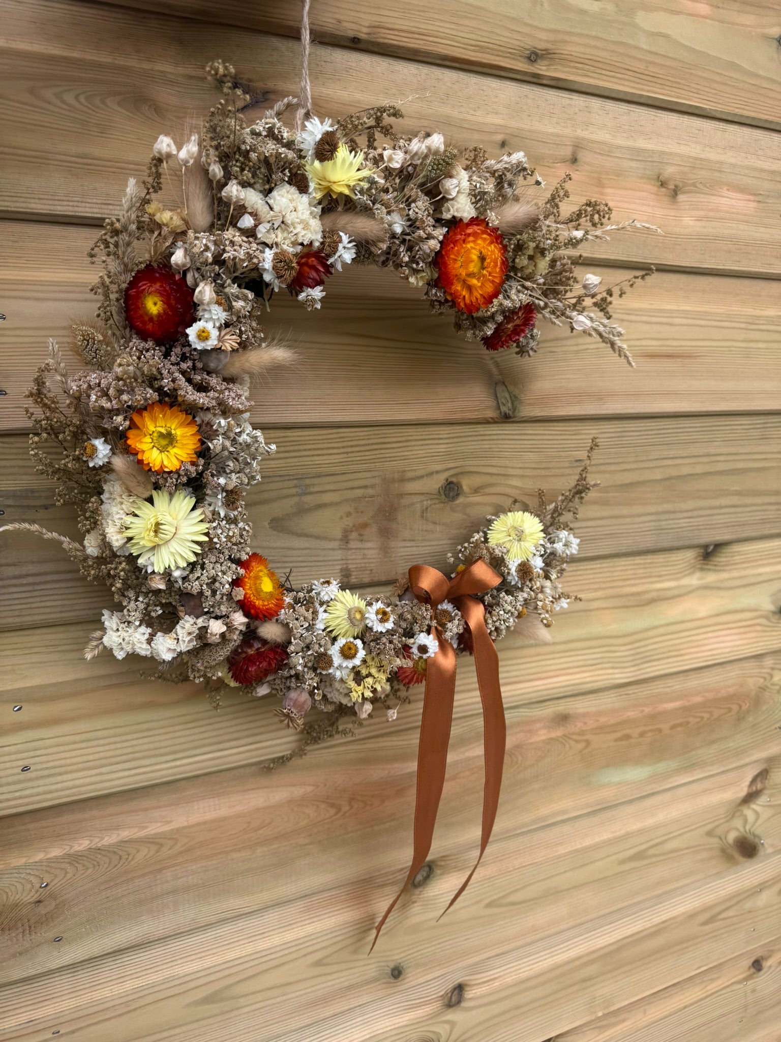 Crescent moon wreath